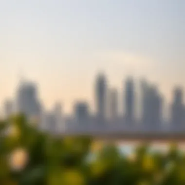 Elegant Dubai skyline showcasing the city's real estate development