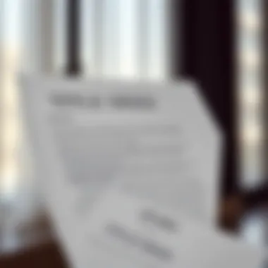 Visual representation of a title deed document