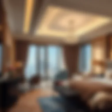 Elegant Hotel Suite Interior in Dubai Elegant interior design of a Dubai hotel suite