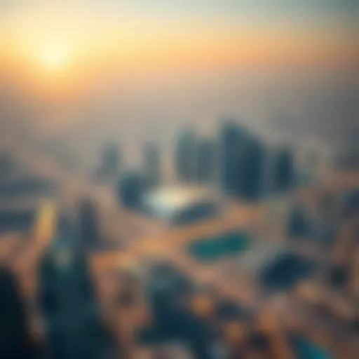 Aerial view of Dubai skyline showcasing Acube's projects