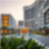 Stunning exterior view of Adagio Palm showcasing modern architecture