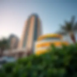 Exterior view of Al Batool Tower showcasing its modern architecture