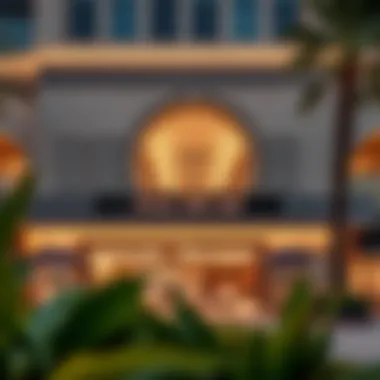 Strategic Location in Dubai Hills Mall Exterior view of Dubai Hills Mall featuring Al Beiruti