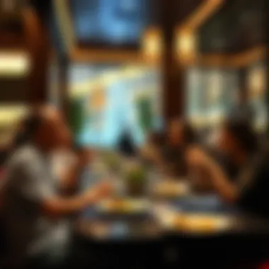 Diners Savoring the Experience Guests enjoying their meals at Al Beiruti