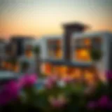 A breathtaking view of Al Ghadeer Village showcasing its modern architectural design