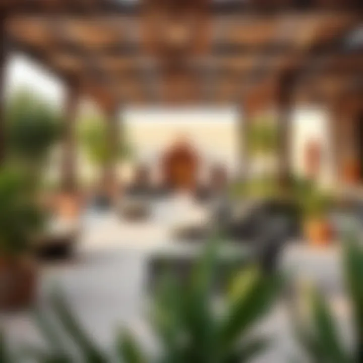 Vibrant community spaces designed for social interactions in Al Ghadeer Village