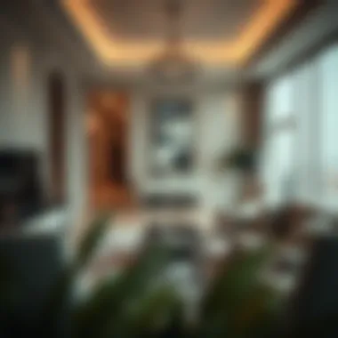 Elegant Interiors of Al Hathboor Residence Luxurious interior design of a living space within Al Hathboor Residence