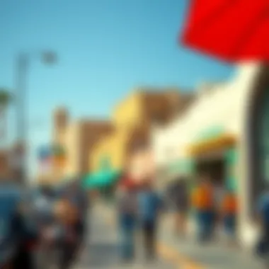 Cultural Vibrance in Al Jurf Ghantoot A vibrant street scene in Al Jurf Ghantoot highlighting local culture and lifestyle