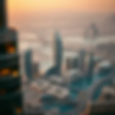 Impact on Dubai Skyline Aerial view of Al Khor Tower C and its impact on the Dubai skyline