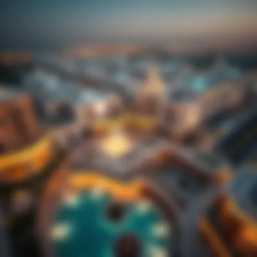 Aerial view of Al Montazah showcasing modern architecture