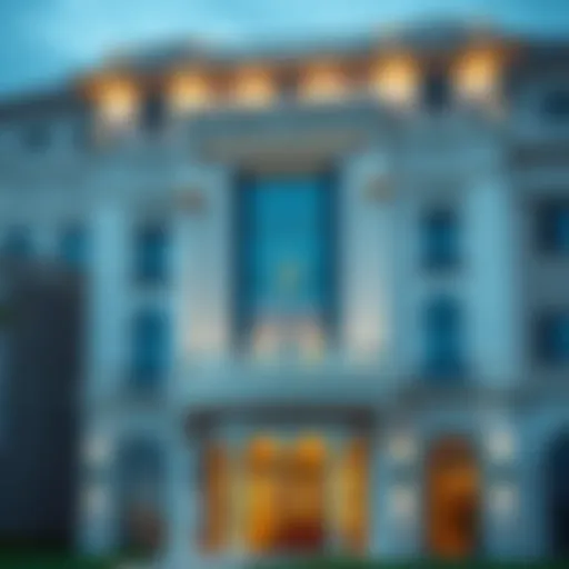 Elegant Facade of فايف بالم ج Stunning facade of فايف بالم جميرا فيلج showcasing modern architecture