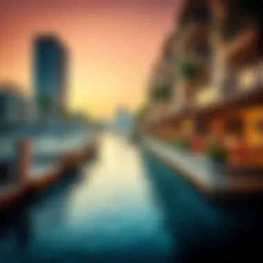 Vibrant waterfront lifestyle at Binghatti Canal with cafes and recreational spots.