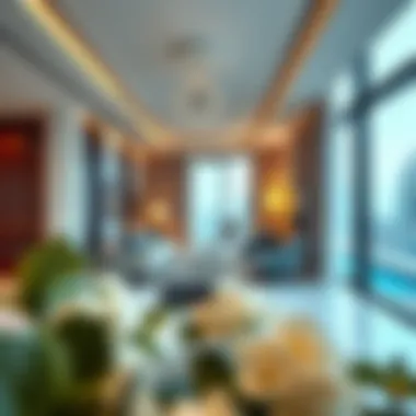 Modern Elegance in Blue Bay Tower Interiors Interior design of a residential unit in Blue Bay Tower highlighting modern elegance