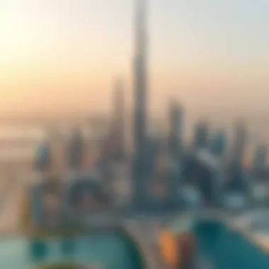 Aerial view of Dubai skyline showcasing holiday rental locations
