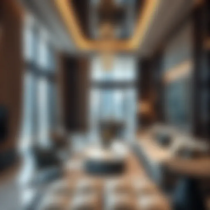 Luxury Living Inside Burj Khalifa Luxurious interior of a residence in Burj Khalifa