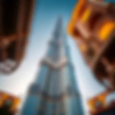 Intricate Architecture of Burj Mi Architectural details of Burj Mi structure