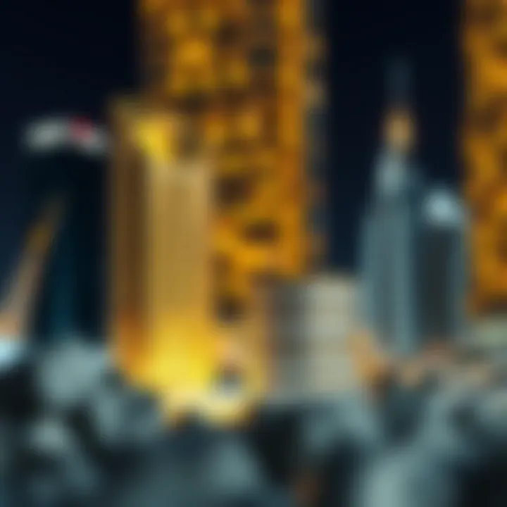 Symbolic representation of financial growth in Dubai