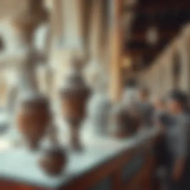 Heritage Artifacts in Al Seef Cultural artifacts displayed in Al Seef reflecting the rich heritage of Dubai