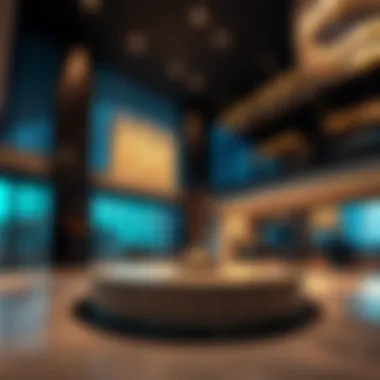 Modern Design in the Lobby Luxurious lobby interior highlighting modern design elements