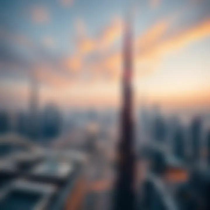 Dubai Skyline from DAMAC Tower 108 Panoramic view of Dubai skyline from DAMAC Tower 108