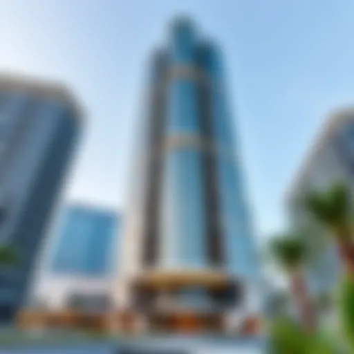 Architectural Brilliance of DAMAC Tower 108 Stunning facade of DAMAC Tower 108 showcasing architectural brilliance