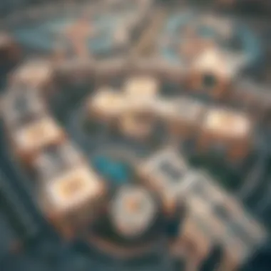 Aerial view capturing the expansive layout of دو الجيمي مول