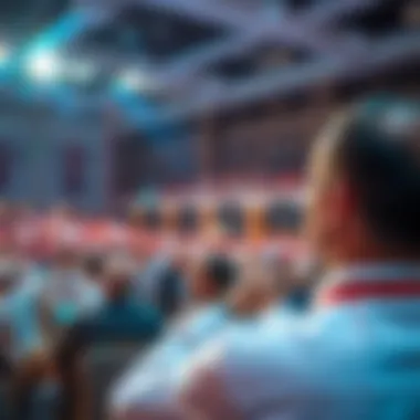 The excitement of a live auction event in Dubai