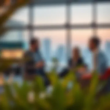 Investors Engaged in Real Estate Discussions Investors discussing real estate opportunities in a modern office