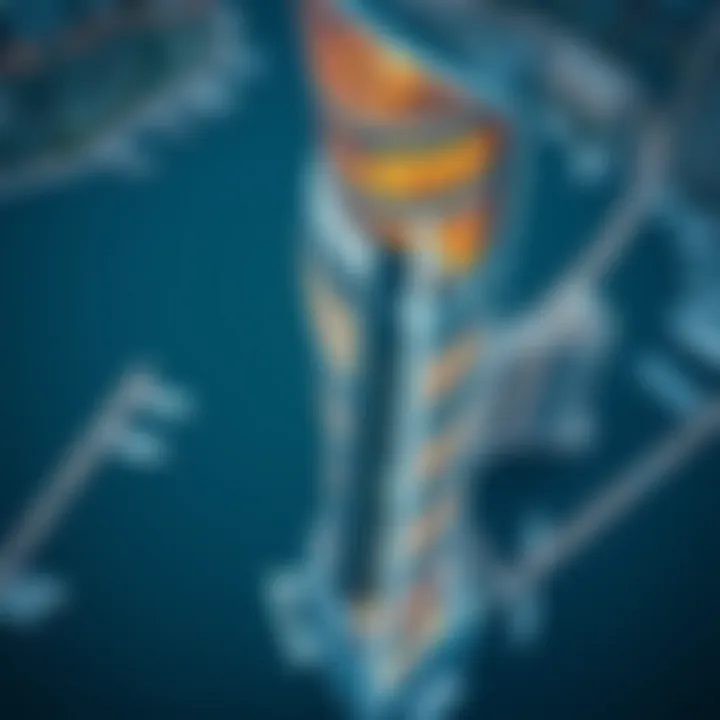 Aerial view of 23 Marina Tower showcasing its unique architectural design