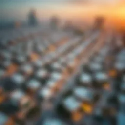 Aerial view showcasing the vibrant community of Al Furjan