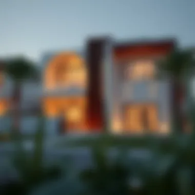 Modern residential architecture in Al Mamzar