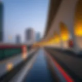 Modern architectural design of Al Qiyadah Metro station