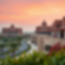 Panoramic view of Al Raffa showcasing the architectural blend