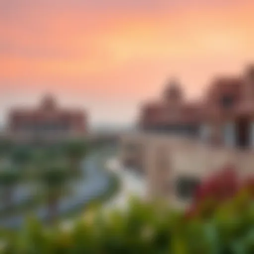 Panoramic view of Al Raffa showcasing the architectural blend