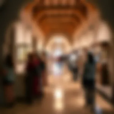 Cultural Engagement at Al Shindagha Visitors engaging with cultural exhibits at the museum