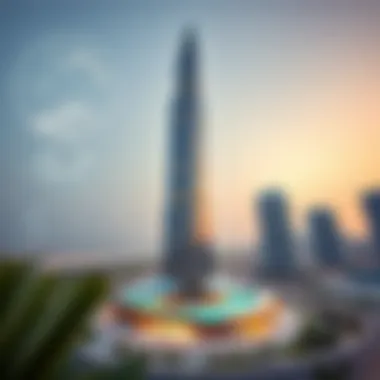 Architectural blueprint of Al Thuriah Tower highlighting its design elements