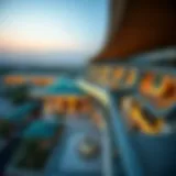 Aerial view of Al Twar Centre showcasing its architectural design