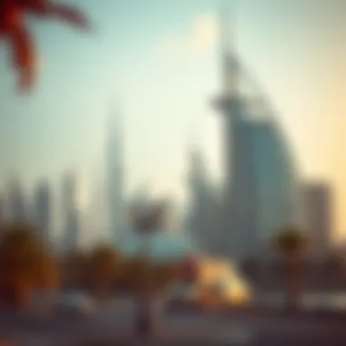 Dubai's Innovative Skyline Stunning skyline of Dubai showcasing innovative architecture