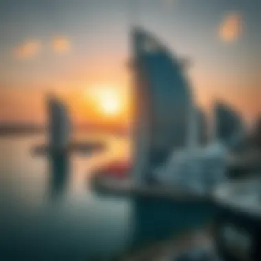 Palm Jumeirah: Innovative Use of Urban Space Aerial view of the Palm Jumeirah showcasing luxury properties