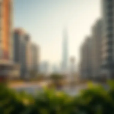 Vibrant Urban Landscape of Bayline Emaar Vibrant urban landscape surrounding Bayline Emaar