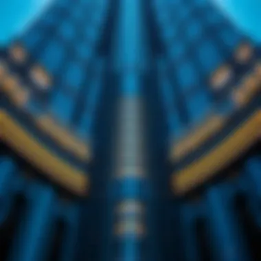 Architectural Marvel of Burj Khalifa An architectural close-up showcasing the intricate details of Burj Khalifa