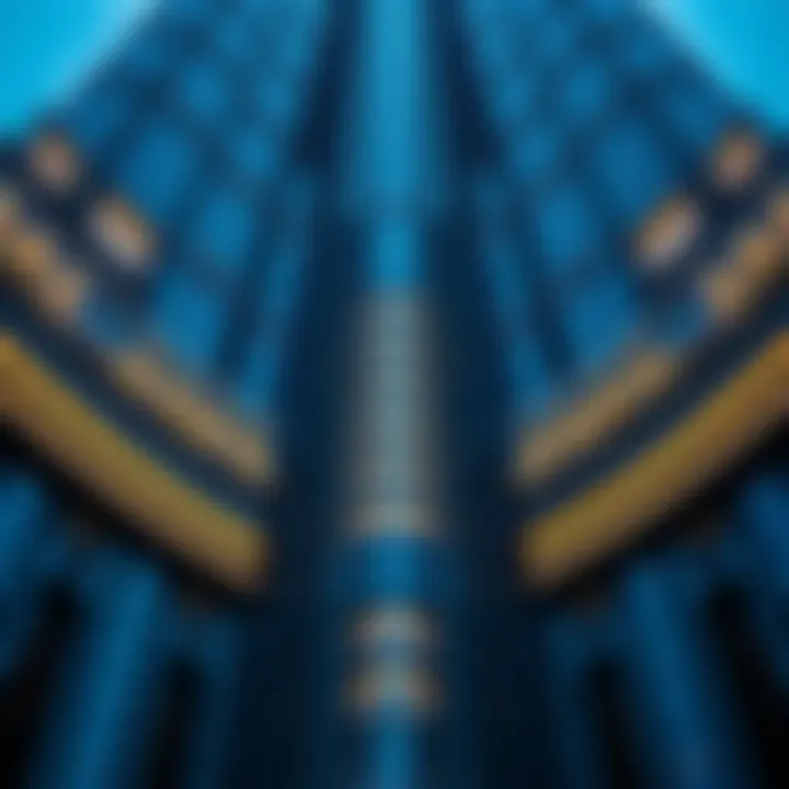 Architectural Marvel of Burj Khalifa An architectural close-up showcasing the intricate details of Burj Khalifa