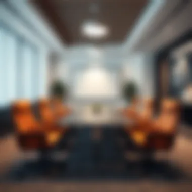 Professional Meeting Spaces A well-equipped meeting room in a business centre