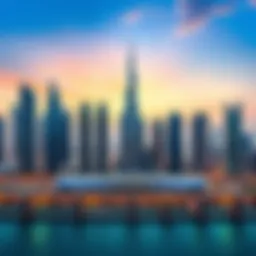 Stunning skyline view of Business Bay showcasing iconic towers