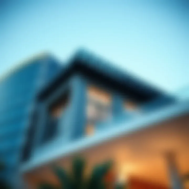 Architectural Excellence in Dubai Architectural details of a contemporary building in Dubai