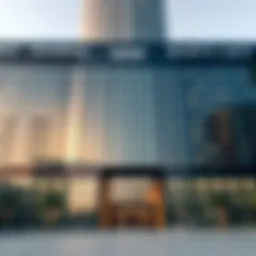 Stunning facade of Damac Business Tower reflecting modern architecture