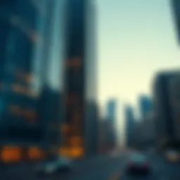 Modern architecture in DIFC showcasing sleek skyscrapers