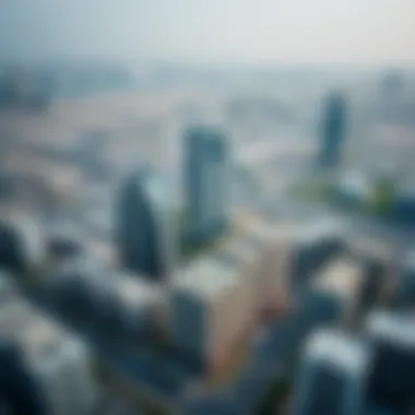 Aerial view of Dubai South showcasing its modern architecture