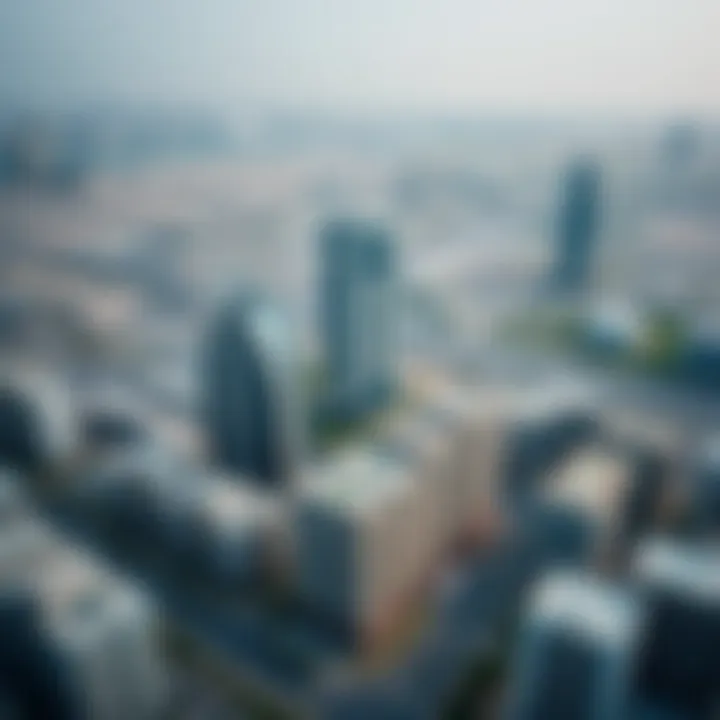 Aerial view of Dubai South showcasing its modern architecture