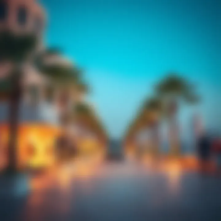 Vibrant community spaces along Dubai's coastline